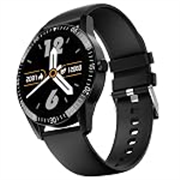 Fire-Boltt Talk Round Smart Watch 1.39″ TFT Display with Bluetooth Calling, Dual Button, Voice Assistance, SPO₂ & Heart Rate Monitor, 120+ Sports Modes, Smartwatch for Men & Women – Black