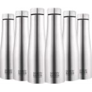 Classic Essentials Stainless Steel Puro Water Bottle 1000ml(Pack of 6) 1000 ml Steel Bottle (Pack of 6, Silver)