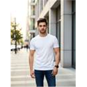 ShopGlobal Solid Men White T-Shirt