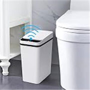 Anborry Bathroom Smart Touchless Trash Can 2.5 Gallon Automatic Motion Sensor Rubbish Can with Lid Electric Waterproof Narrow Small Garbage Bin for Kitchen, Office, Living Room, Toilet, Bedroom, RV