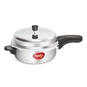 Pigeon by Stovekraft Aluminium Pressure Pan Senior with Outer Lid, 6-Litres,Silver