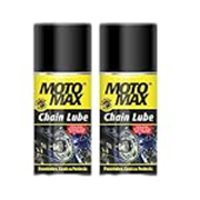 Motomax Chain Lube Aerosol Spray 100 ml, Pack of 2 |Provides Lubrication and corrosion protection of Chain & sprockets for Bikes, Motorbikes, Cars| Avoid Sling Off & Prevent Chain breakage