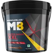 MUSCLEBLAZE Super Gainer XXL, For Muscle Gain Weight Gainers/Mass Gainers (4 kg, Chocolate)