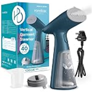 HomeBasic 1000W Garment Steamer for Clothes | Vertical & Horizontal Clothes Steamer | 40 Sec Fast Heat-Up, 25g/min Steam Output | 120ml Water Tank | Portable Handheld Fabric Steamer with Brush