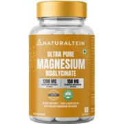 NATURALTEIN Magnesium glycinate 1200mg Sleep, Brain, Muscle & Heart Support (60 Tablets)