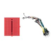 INVENTO 1pcs 170 tie-points Bread Board + 65Pcs Male to Male Solderless Flexible Jumper Cable Wires