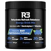 Instant Electrolyte Powder Mix | 500 mg Sodium 2:1 Na:K | 7 Electrolytes Na K Mg Ca Cl Zn SO4 | Fast Dissolve Drink | Workout Hydration & Sustained Boost | Blueberry Flavour | 30+ servings/7.5 Ltr | 200 g