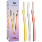 HOMEBASIC Glow Glide Reusable Facial Razor, Rust-Resistant, Travel-Friendly For, Women (Pack of 3)
