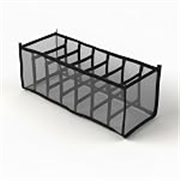 Lifelong 7-Layer Foldable Storage Organizer for Clothing| Durable Nylon Mesh & Non-Woven Fabric | Almirah & Wardrobe Organizer Basket for Home, Bedroom & Laundry Use, Grey
