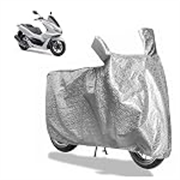 Sulfar Bike Cover for Honda PCX 160 (Maxi Scooter) | Waterproof, Dustproof & UV Protected | All Weather Two Wheeler Cover (Silver) New 2026 Variants