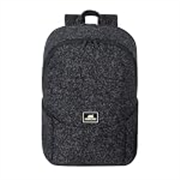 RivaCase Anvik Lightweight Urban Backpack 7962 Water Resistant Tweed Fabric Dual Zipper Backpack 2 Main Compartments Bottle Pocket Accessories Pockets Padded Shoulder Strap fits Laptops Upto 15.6″