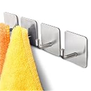 Budding Joy Diniva Adhesive Heavy Aluminum Hooks, Silver