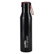 Cello Maestro Thermosteel Flask, 550ml, Black | 24 Hours Hot & Cold Stainless Steel Bottle | Leak Proof & Screw Top Lid | Ideal for Office, Gym, Home, Kitchen, Hiking, Trekking, Travel Bottle