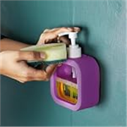 Handwash Dispenser Bottle Soap Dispenser Liquid Soap Dispenser for Wash Basin Hand Wash Bottle for Home Dispenser for Bathroom Pump Bottle Dispenser Liquid Handwash Dispenser-Purple-2