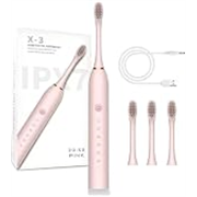 X-3 Sonic Electric Toothbrush with 3 Brush Heads,