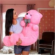 DIKANG 3 FEET Teddy Bear Soft Toys for Kids | Soft Toys for Baby Girl | Plush Soft Toys for Baby Boys and Girls | Teddy Bear Soft Toy for Kids (3 FEET, Pink Teddy Bear)