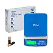 Atom SF400A Digital Kitchen Scale for Home (10Kg) | Weight Scale for Food & Kitchen Weighing Machine | 1g Accuracy with Tare, Multiple Weighing Modes & Overload Indicator, LCD Display, Compact Body