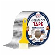 Butyl Rubber Aluminium Foil Waterproof Tape – Super Strong Adhesive for Roof Water Leakage, Surface Crack, Tank & Pipe Leak, Window Sill Gap Sealing | Water Proof Tape (5CM × 5M)