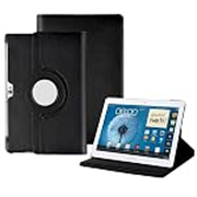 M Cart 360 Degree Rotating Leather Smart Rotary Swivel Stand Case Cover for Samsung Galaxy Note 10.1 Gt-N8000 Gt-N8010 Gt-N8020 Gt-N800 (Black)