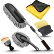 AHYRA 5 PCS Microfiber Car Duster Kit|Interior & Exterior Car