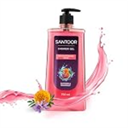 Santoor Brightening Body Wash Shower Gel Shower Gel 750ml With Natural Saffron & Marigold Extracts| For Men & Women| For Glowing Skin| Suitable For All Skin Types| No Parabens| No Silicones