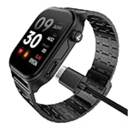 boAt New Launch Ultima Vogue 2, India’s First AMOLED Type-C Smartwatch, 1.96″ Display, 1000 nits Brightness, Metal Body w/Premium Straps, 10-Days Battery Life, Smartwatch for Men & Women (Steel Black)