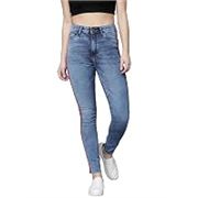 Tokyo Talkies Women’s Super Skinny Fit Regular Jeans | Stretchable Mid-Rise Jeans Pant