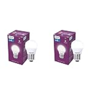 PHILIPS 2.8W LED Frosted Candle Bulb | Warm White 3000K | E27 Base | Energy Efficient Decorative LED Light | Long Life & Instant Brightness | Pack of 2