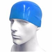 Silicone Swimming Cap, Unisex, Multi-Colour, One Size Fits All (Blue)