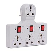 Digiway 4 Universal Socket 3 Switch Multiplug Sockets Extension Board/Extension Cord