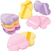TEMPERIA (6 Pcs) Powder Puff for Women – Makeup Face Foundation Puff Blender Sponge Set – Smooth Coverage | Ultra Soft | Travel Friendly | Reusable (Random Colors)