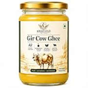 ANGLE GOLD – A2 ORGANIC GHEE – SHREE FOOD A2 Gir Cow Ghee, Organic, Bilona Method, 500ml