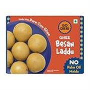 GO DESi Ghee Besan Laddu – 150 grams | Made with Pure Cow Ghee | No Palm Oil or Maida | Sweets |