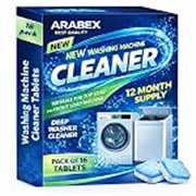 Washing Machine Cleaner Tablets (16Tablets) | Drum & Pipe Deep Cleaner | Fresh Scent | Removes Odour, Limescale & Residue | For Front Load & Top Load Fully Automatic Washing Machines