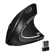 ASOYIOL MICROWARE 2.4GHz Wireless Vertical Ergonomic Mouse 800-1600 Dpi Optical Mouse 6 Buttons Rechargeable and Portable for Pc Computer Laptop for Right Hand
