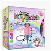 Ratna’s Unicorn Hopscotch Junior Ring Game with Connectors & Spinner for Indoor & Outdoor Play Games for Kids