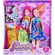 Jai Enterprises Plastic Doll for Girls with Foldable Hands & Makeup Accessories | Fashion Doll Playset | Interactive Toy for Kids | Birthday Fun Pretend Play