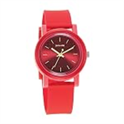 Sonata Dot to Dot – Excl Fkt Plain 3 Hands Maroon Round Dial Maroon A1Polyurethane Strap Women’s Watch – 87038PP11W