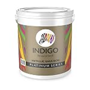 Indigo Metallic Emulsion Platinum Series – Sparkling Metallic Texture Wall Paint | Water-Based | Anti-Fungal & Algae Resistant | Interior & Exterior Use | 500 ml Dark Green