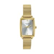 Sonata Poze 8 Quartz Analog Watch and Jewellery Combo for Women with Silver Dial & IPG Mesh Strap – SP80174YM01WF