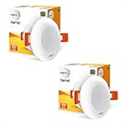 wipro Garnet 3W LED Mini Downlight | Red | Compact Design with 120° Beam Angle | Recessed Down Light for False Ceiling | Cutout – 2.3 inch | Pack of 2