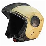Cortex ISI & DOT Certified Zion Half Face Helmet for Men & Women with Scratch Resistant Polycarbonate Visor, Hard ABS Shell Helmet | Clear Visor, Lightweight