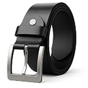 GIOLYNN Men’s Genuine Leather Belt for Men, Formal/Casual,Autolock,Black | Choose Size Waist Size | (Black)