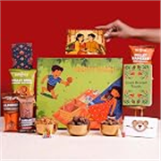 9-Item Rakhi for Kids | Gift Hamper with Teddy-Bear Rakhi, Ludo Game, Chocolate Dry-Fruit Laddoos, Millet Snacks, Diary & more Healthy Kids Gift with Kids Rakhi & Roli-Chawal by Eat Better Co