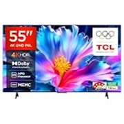 TCL 139 cm (55 inches) 4K Ultra HD Smart LED Google TV | 4K HDR | Dolby Vision & Atmos | Game Master | 60Hz MEMC | 55P6L