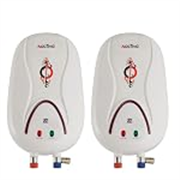 ACTIVA 3 LTR Instant 3 KVA Special Anti Rust Coated Tank Geyser with Full ABS Body with 5 Year Warranty HOTMAK (Ivory) Combo Pack of 2