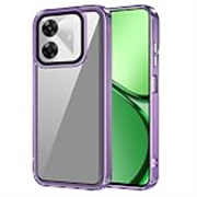 amazon basics Back Case Cover for Realme C61 (Polycarbonate, Thermoplastic Polyurethane_Purple)