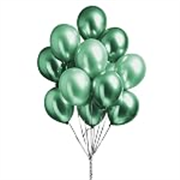 Just Party Chrome Metallic Balloons – Pack of 100 (Green)