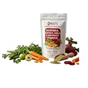 BEETL Moringa Carrot Amla & Beetroot Powder Blend | Mixed Vegetable Powder | Plant Based Blend for Smoothies, Juices, Beverages & Recipes | 100 g