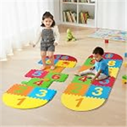 Supples Kids Hopscotch Game Playmat | BIS Certified | Safe & Soft Non-Toxic EVA Foam Baby Playmat | Multicolor